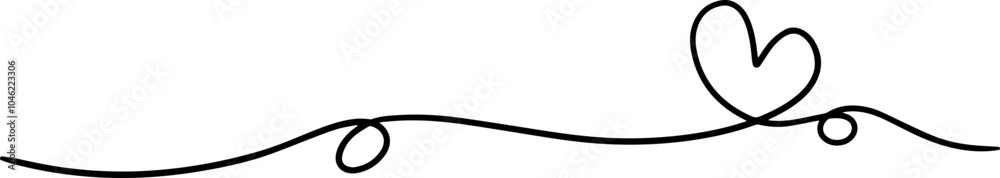 Handdrawn Heart Line Handdrawn Heart Line