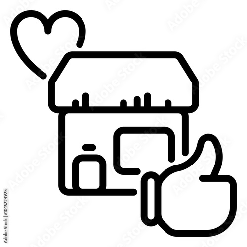 Clean icon, line icon style