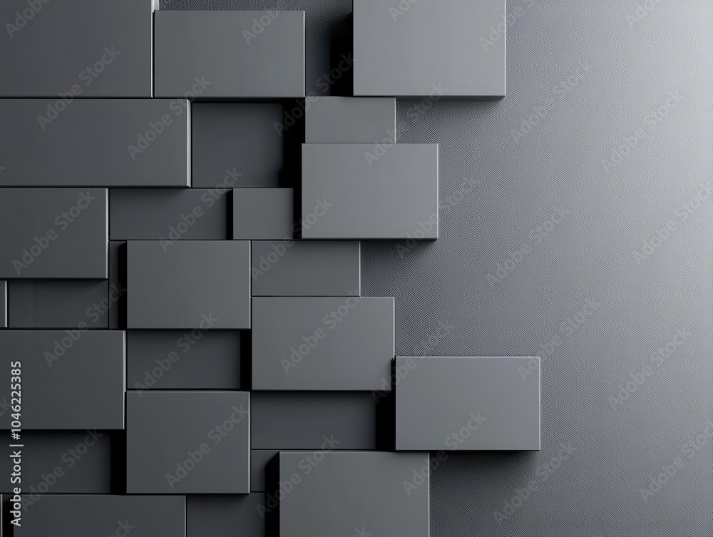 Obraz premium Geometric patterns intersecting to create a unique futuristic design, basic shapes, futuristic intersection