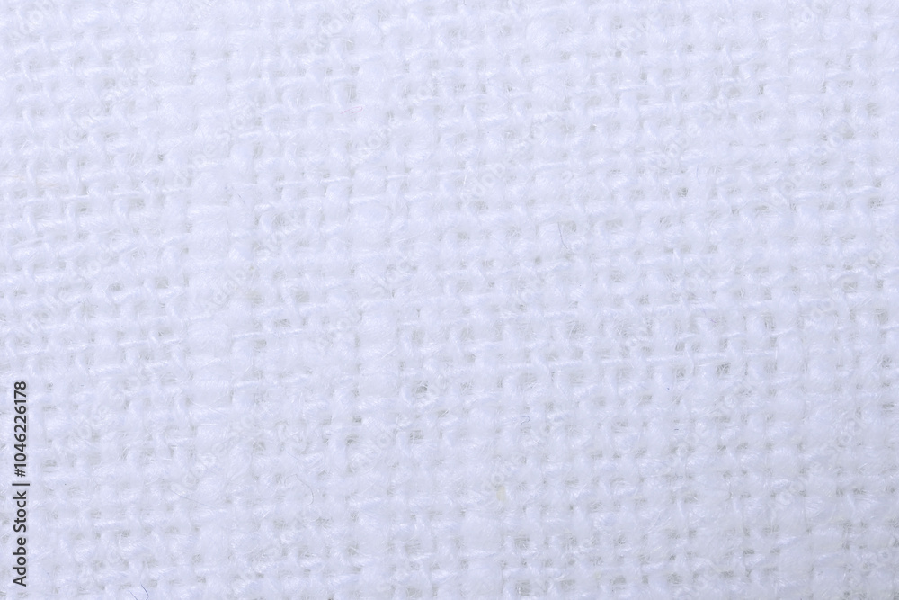 white hemp viscose natural fabric cloth, sackcloth rough texture of textile fashion abstract background
