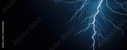 Wallpaper Mural Dramatic lightning strike against a dark background. Torontodigital.ca