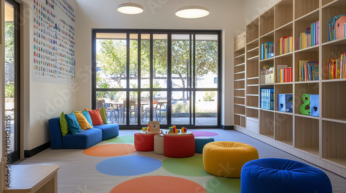 a contemporary special needs room with flexible function