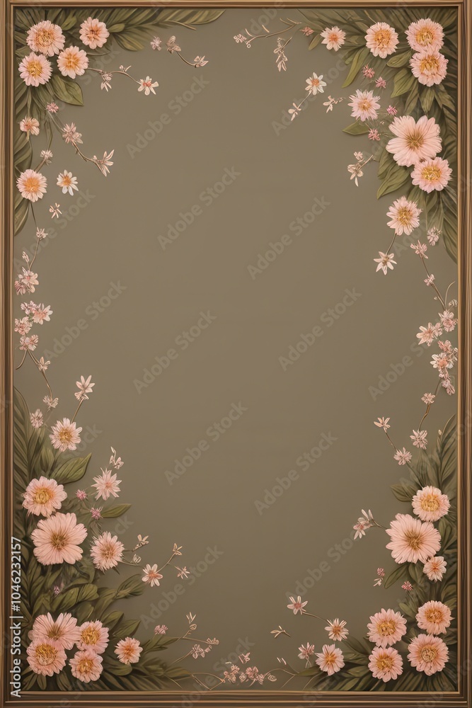Obraz premium flowers pattern wallpaper