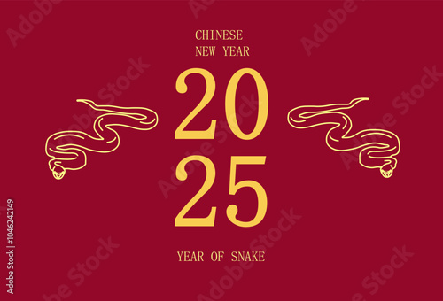 snake year chinese new year poster banner vector illustration