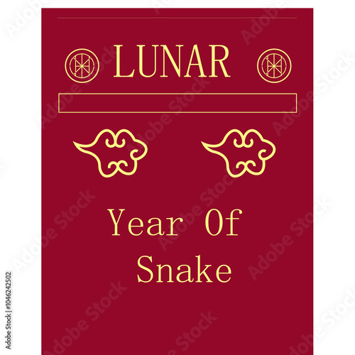 snake year chinese new year poster banner vector illustration