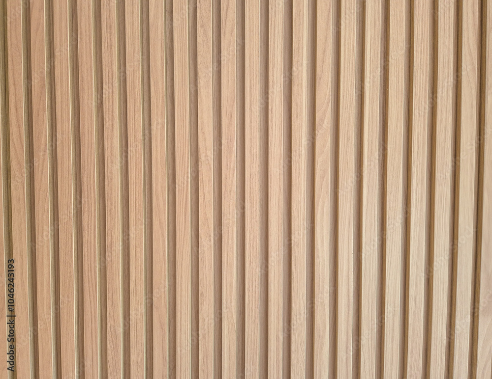 Fototapeta premium Painel ripado de madeira clara. 