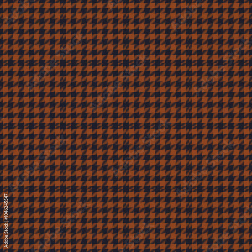 Dark Moody Autumn Plaid Check Seamless Pattern - Cute plaid check repeating pattern design