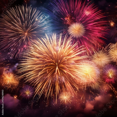 Fireworks Background  photo