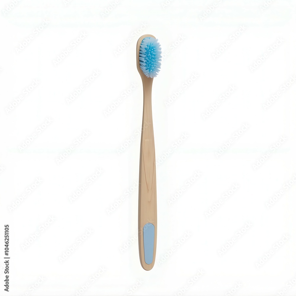 Eco-friendly bamboo toothbrush, white isolate background Eco-friendly bamboo toothbrush, white isolate background