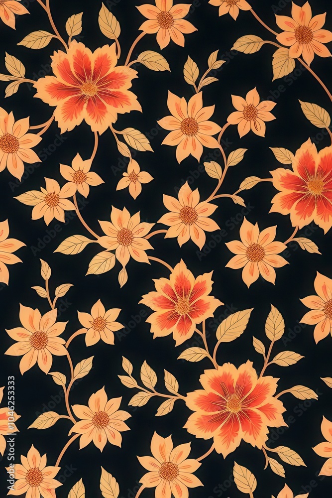 flowers pattern wallpaper