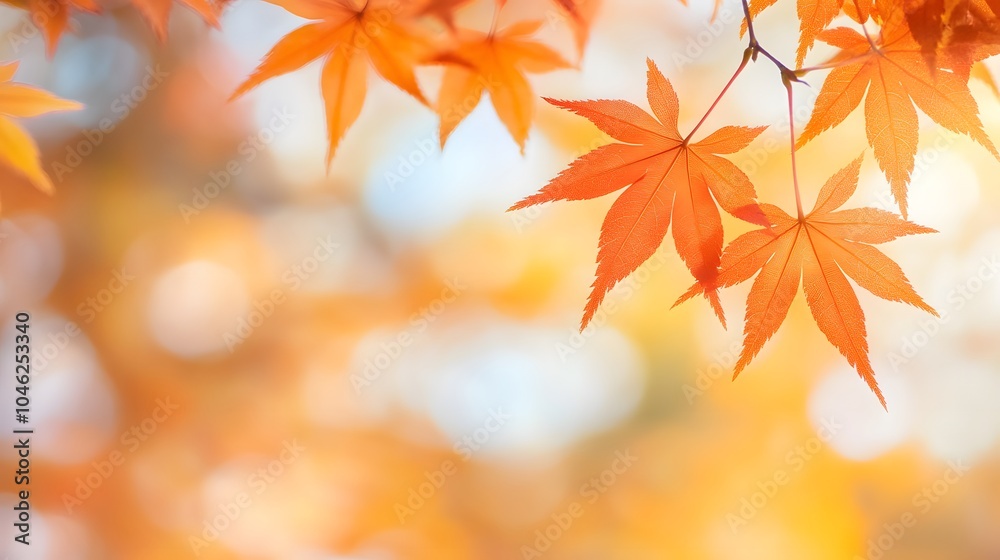 Beautiful maple leaves in autumn sunny day in foreground and blurry background in kyushu, japan. no people, close up, copy space, macro shot. autumn leaves macro. Ultra realistic. Photorealistic Beautiful maple leaves in autumn sunny day in foreground and blurry background in kyushu, japan. no people, close up, copy space, macro shot. autumn leaves macro. Ultra realistic. Photorealistic