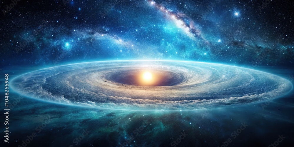 Fototapeta premium Stunning image of the universe reflecting its beginning