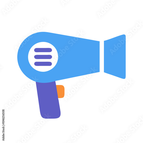 Hairdryer flat icon vector illustration 