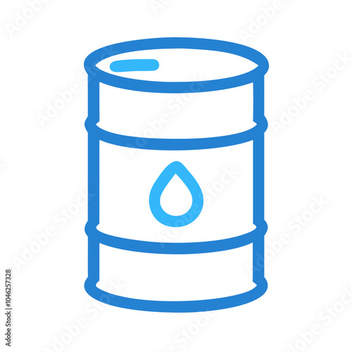 Oil drum line icon design
