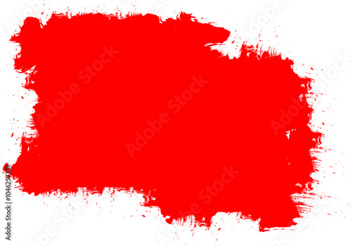 red brush painting artistic banner grunge graphic element abstract background