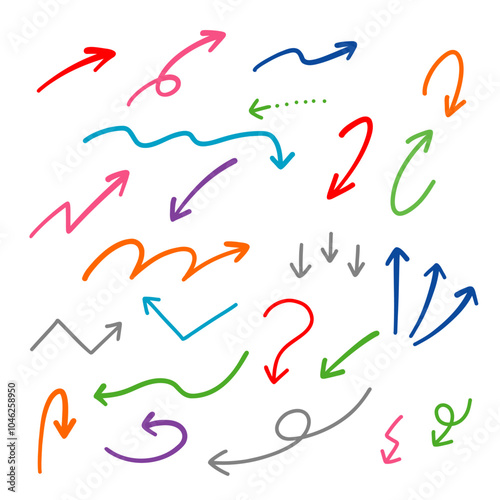 手書き 矢印 セット