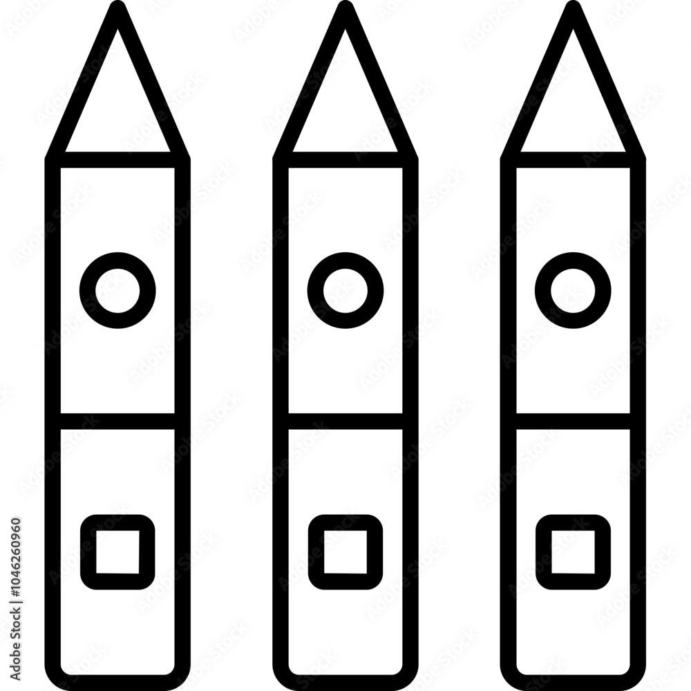 Crayons Icon Crayons Icon