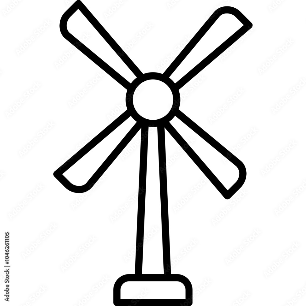 Obraz premium Windmill Icon