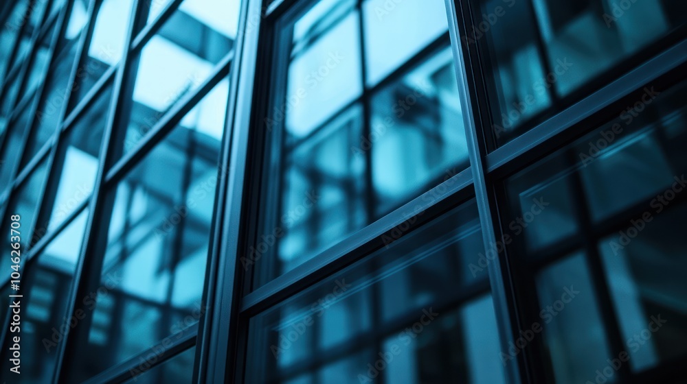 Glass Facade of a Modern Building Glass Facade of a Modern Building
