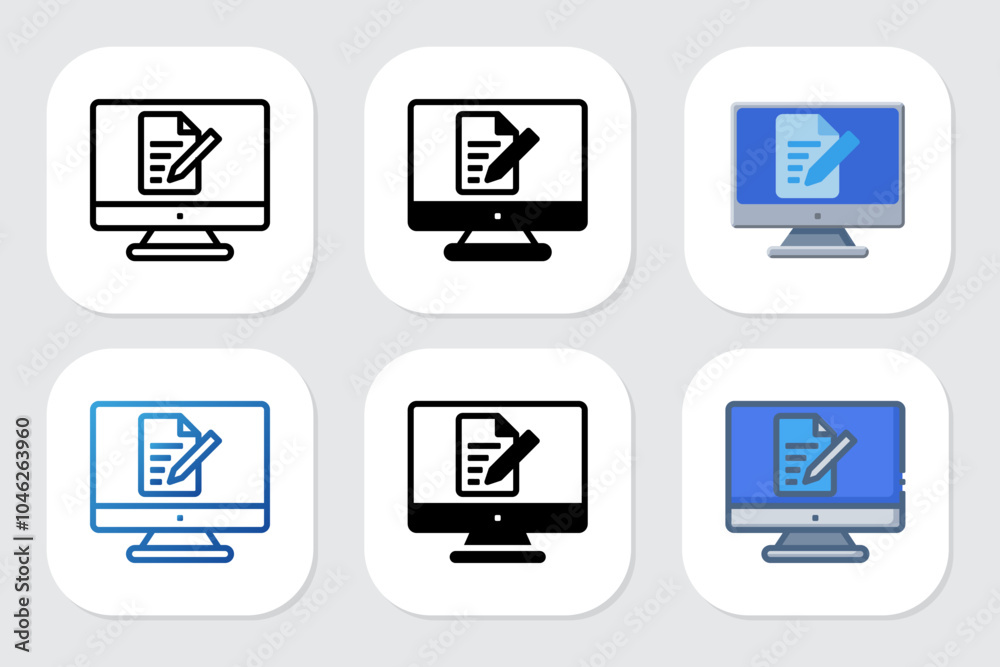 edit file icons with various design styles edit file icons with various design styles