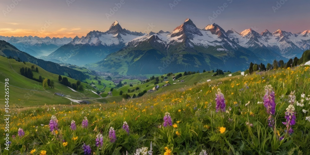 Fototapeta premium spring in the mountains