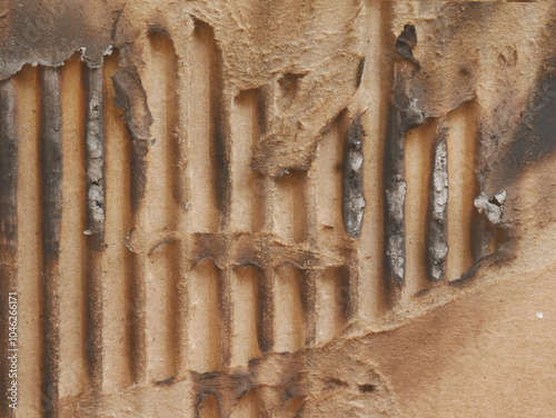 Burning Cardboard Texture Background