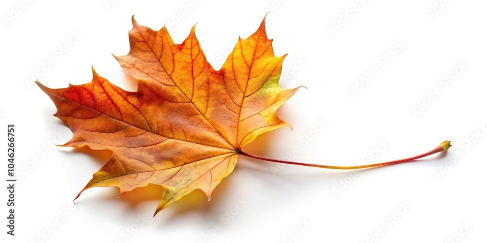 falling autumn maple leaves isolated on white background falling autumn maple leaves isolated on white background
