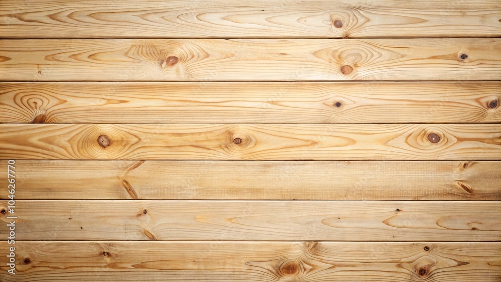 Naklejka premium Forced perspective light brown wooden plank textured background