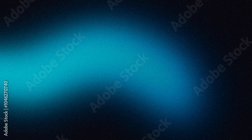 Dark smooth blue black color grainy backdrop design. Abstract noisy color flow, wave shaped gradient, rough, Vibrant, dark, grungy, website header, cover, banner, poster