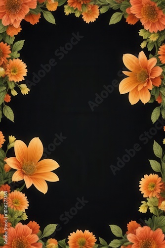 autumn leaves frame