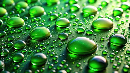 Brilliant green splashes adorn the surface, crafting an abstract composition that breathes life and refreshment, producing a captivating visual experience of vibrant energy.