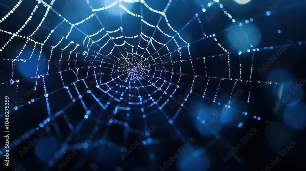 Dewy Spider Web