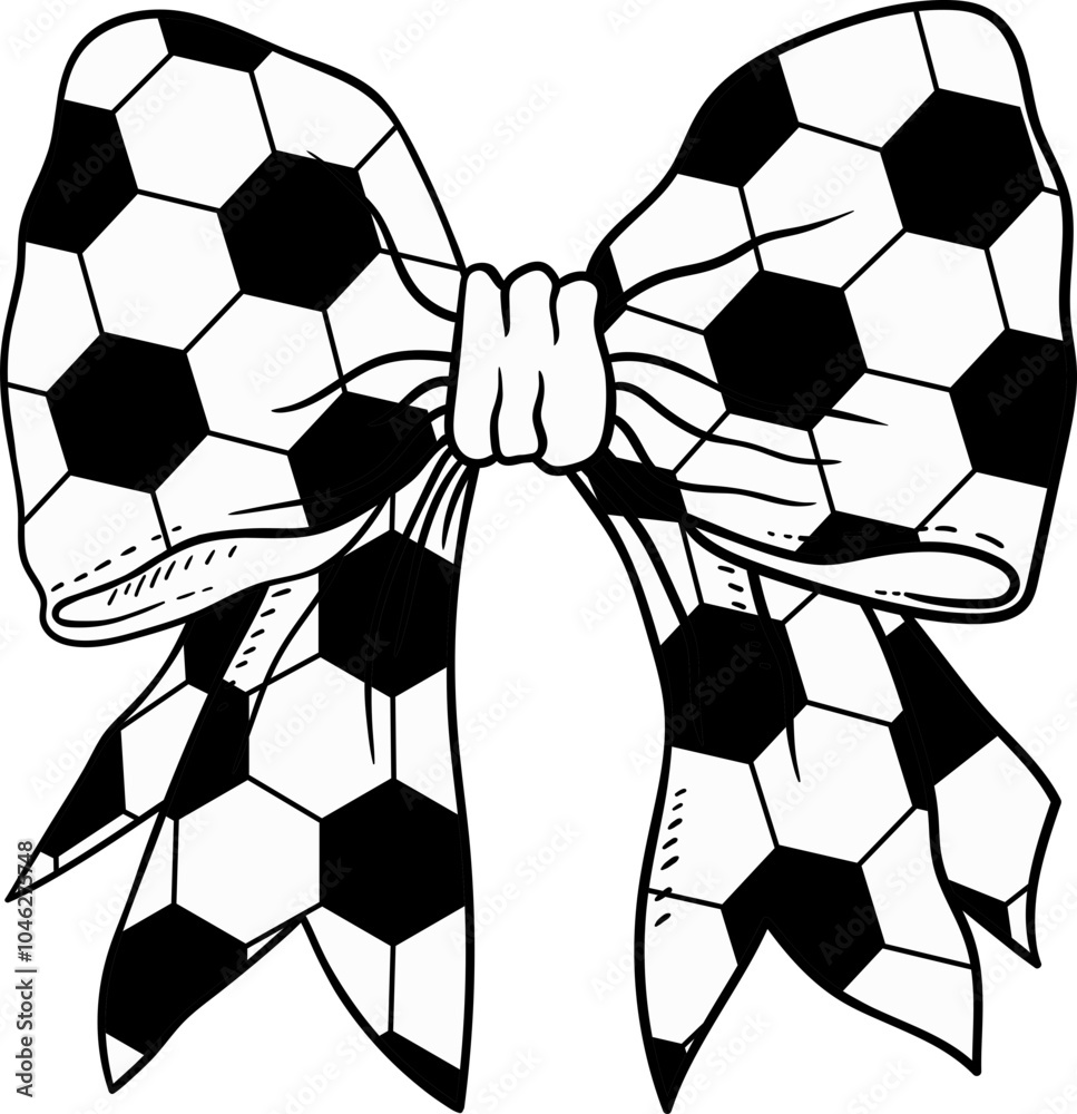 Obraz premium Coquette Bow Soccer