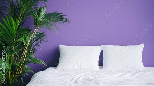 Purple Wall Bedroom