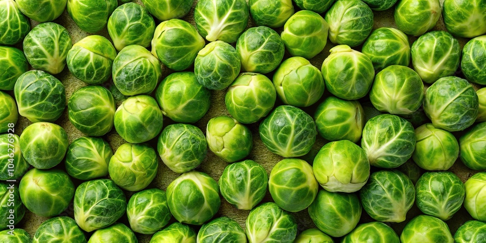 Panoramic Brussels sprout background wall texture pattern seamless Panoramic Brussels sprout background wall texture pattern seamless