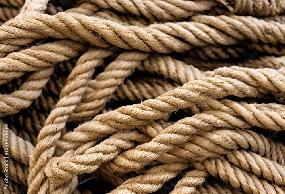 Large pile of used ropes, still durable and ready for reuse in various projects or tasks.
Large pile of used ropes, still durable and ready for reuse in various projects or tasks.