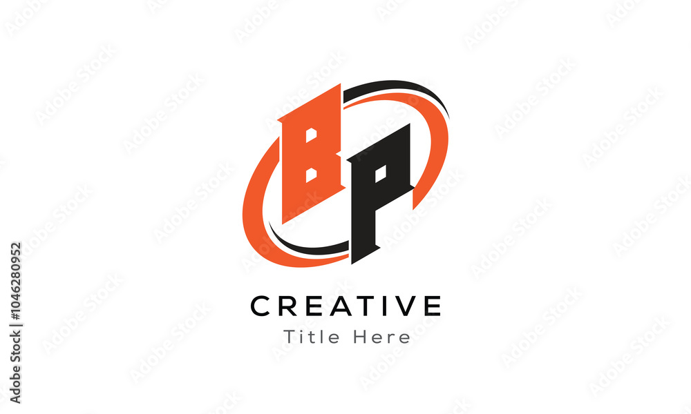 BP creative letter logo with circle area. Initial letter BP linked circle uppercase monogram logo. BP initial letter logo vector design. BP creative letter logo with circle area. Initial letter BP linked circle uppercase monogram logo. BP initial letter logo vector design.