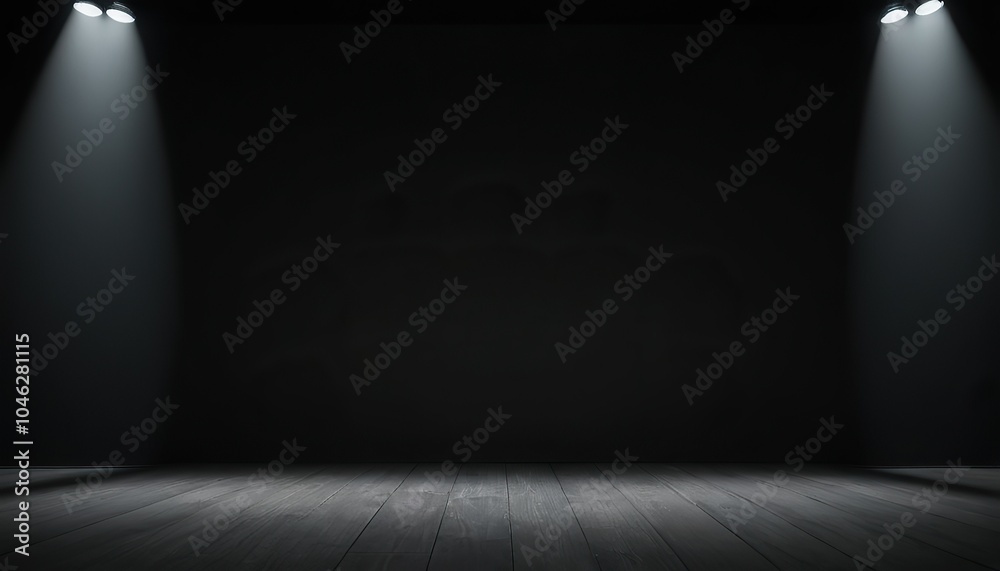 Abstract luxury black gradient with border vignette background studio black background 504