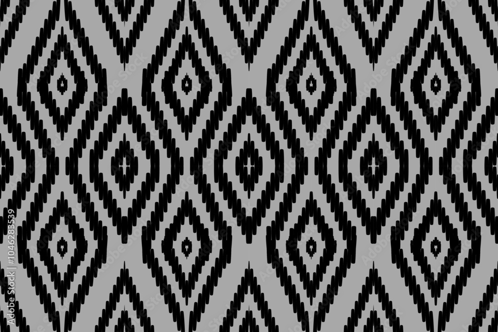 Black and Gray Minimalist Diamond Pattern: Seamless Geometric Design for Contemporary Fabrics and Wallpapers Black and Gray Minimalist Diamond Pattern: Seamless Geometric Design for Contemporary Fabrics and Wallpapers
