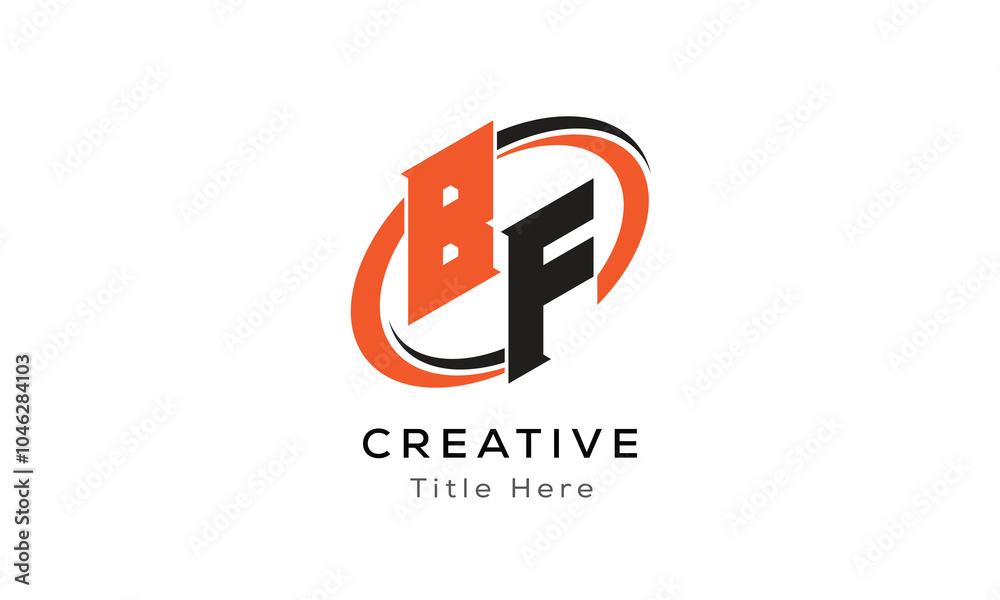 BF creative letter logo with circle area. Initial letter BF linked circle uppercase monogram logo. BF initial letter logo vector design. BF creative letter logo with circle area. Initial letter BF linked circle uppercase monogram logo. BF initial letter logo vector design.