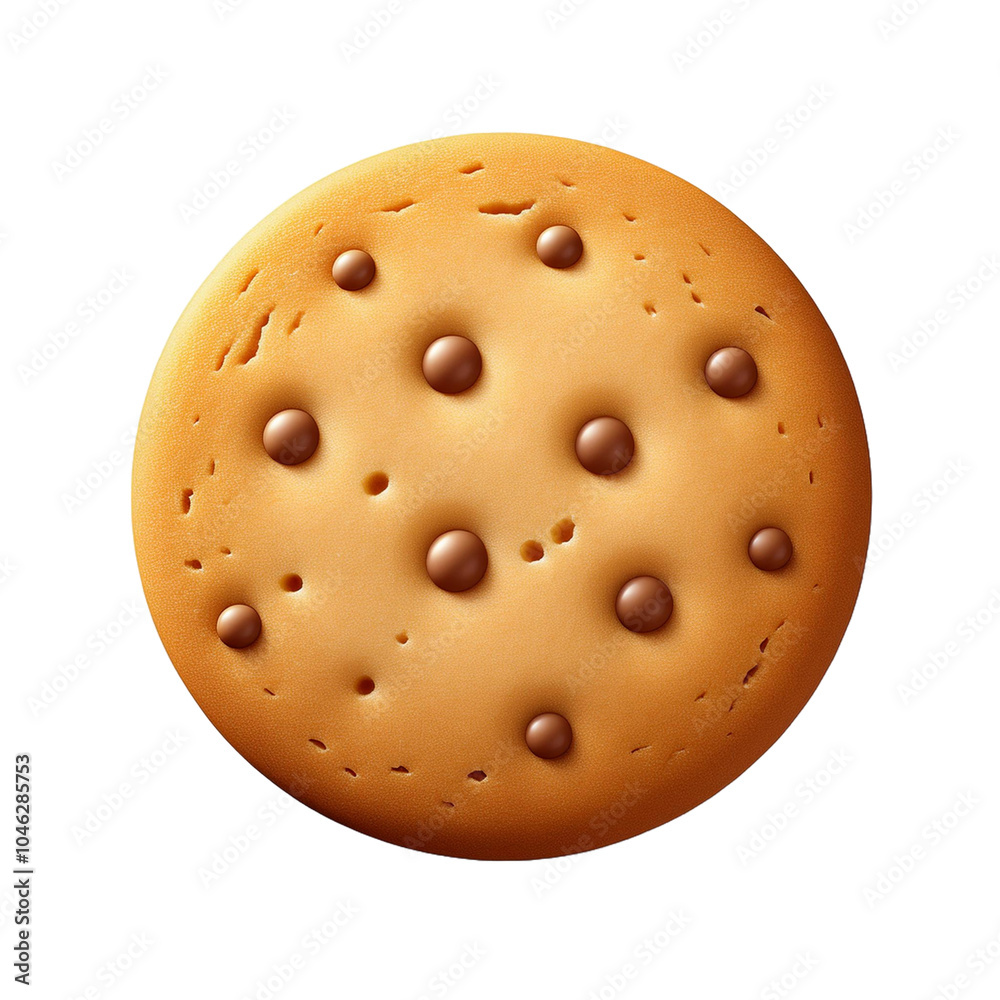 3D Cookie Icon isolated on white background 3D Cookie Icon isolated on white background