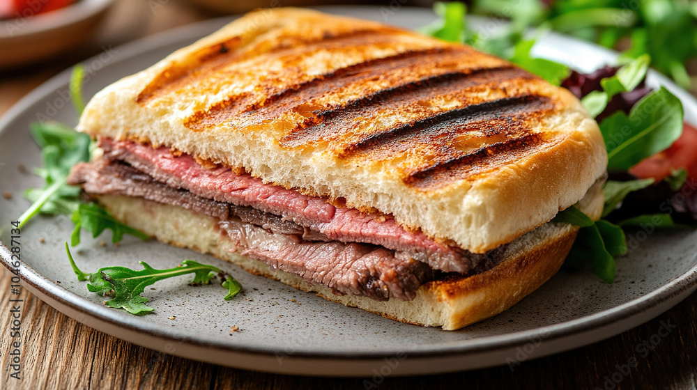 Roll roast beef sandwich, delicious and yummy sandwich. Roll roast beef sandwich, delicious and yummy sandwich.
