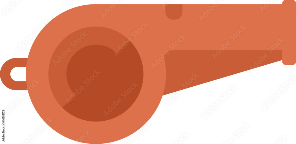 Orange whistle is commonly used by a referee or coach during a sporting event Orange whistle is commonly used by a referee or coach during a sporting event
