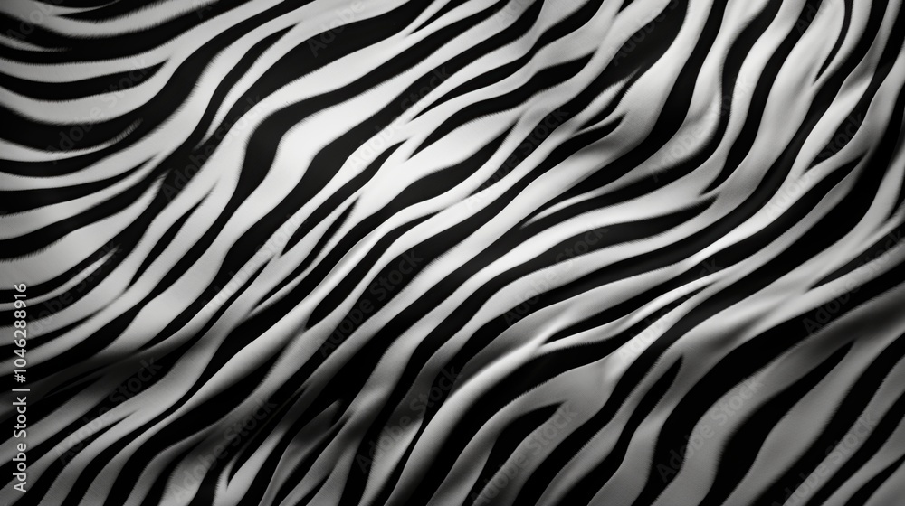 Black and white zebra skin pattern background. Black and white zebra skin pattern background.