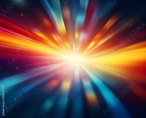 abstract background with rays