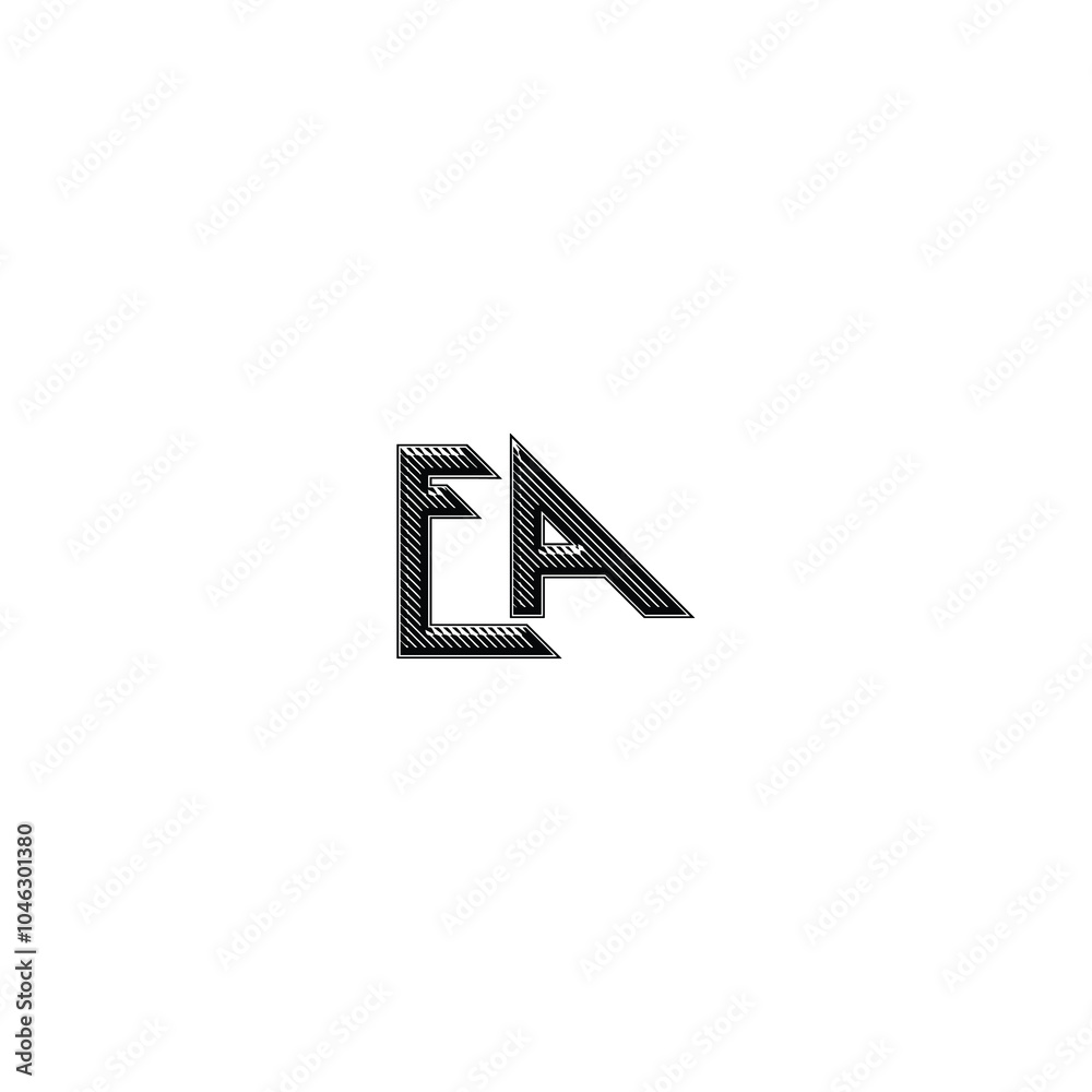 EA monogram logo design letter text name symbol monochrome logotype alphabet character simple logo EA monogram logo design letter text name symbol monochrome logotype alphabet character simple logo