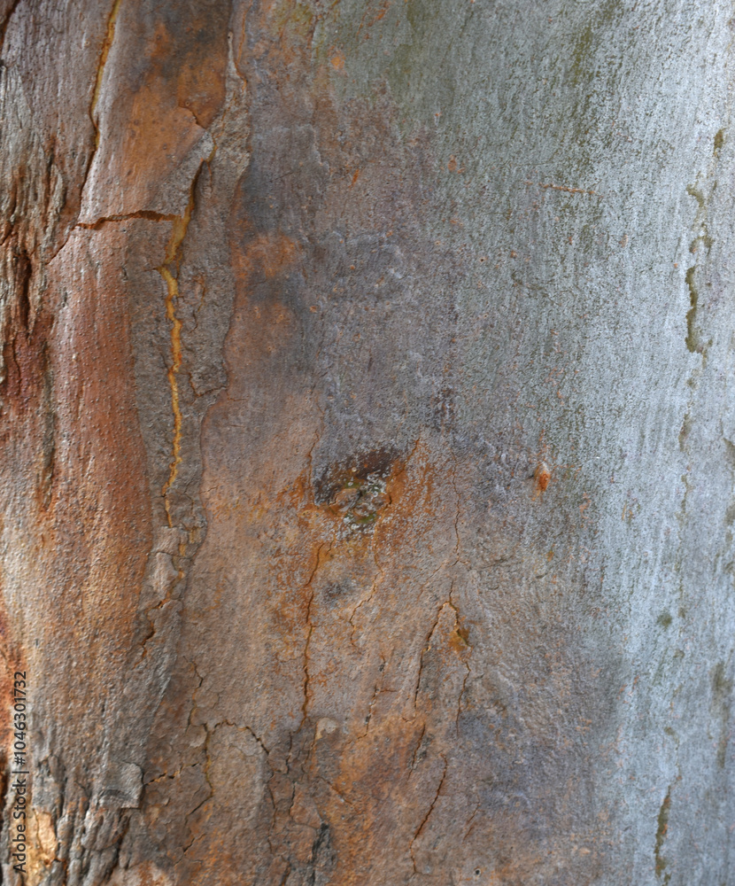 Fototapeta premium Eucalyptus tree bark texture, Bark of eucalyptus tree, seamless texture, a eucalyptus tree bark texture background image