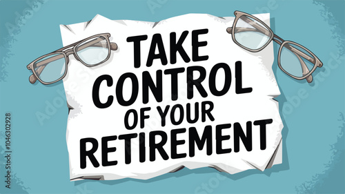 Take Control of Your Retirement Planning Today. otivational message encouraging individuals to take charge of their retirement planning.