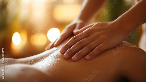 Wallpaper Mural Thai doctor practicing Eastern massage therapy to relax muscles and stimulate energy flow. Torontodigital.ca