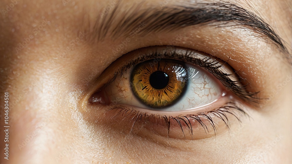 Naklejka premium Women eye, macro photo of beautiful women eyes.